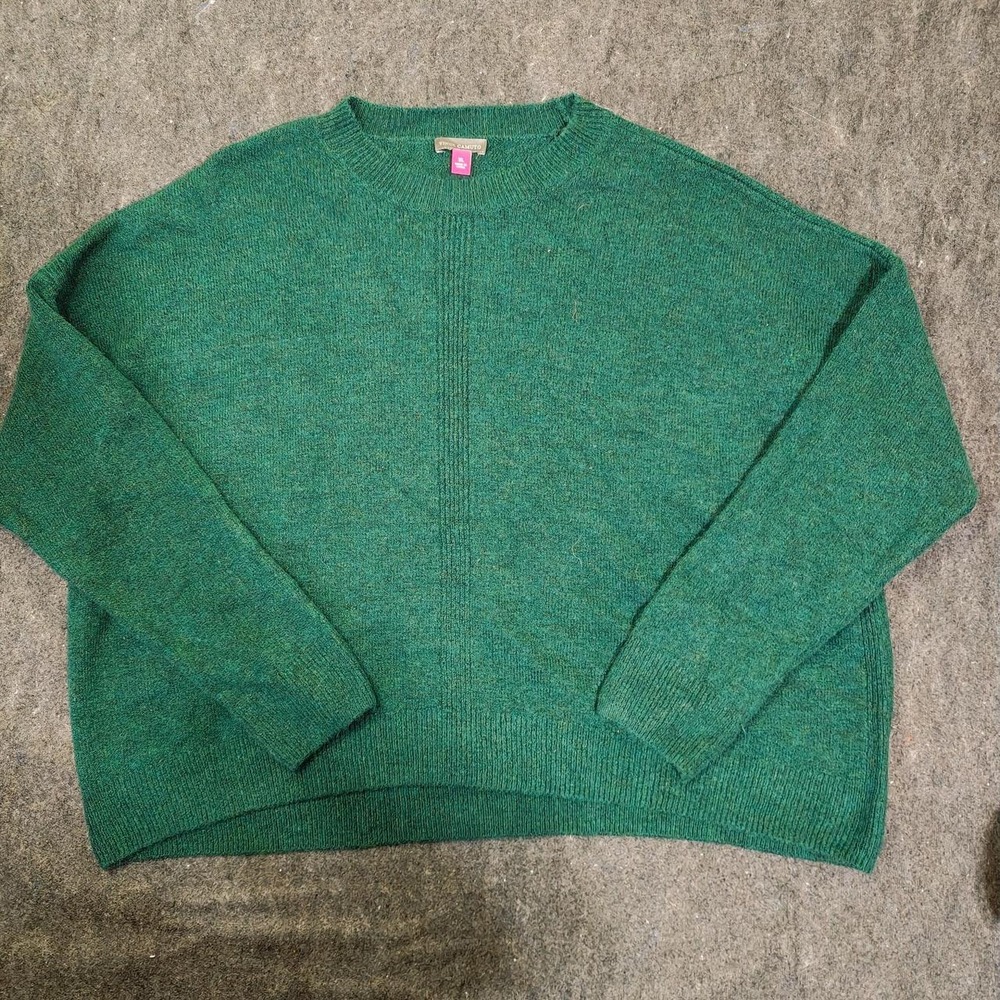 Vince Camuto Mens Green Crew Neck Knit Sweater XL 91524200